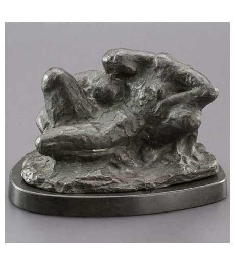 Entwined couple in bronze by Jussuf Abbo