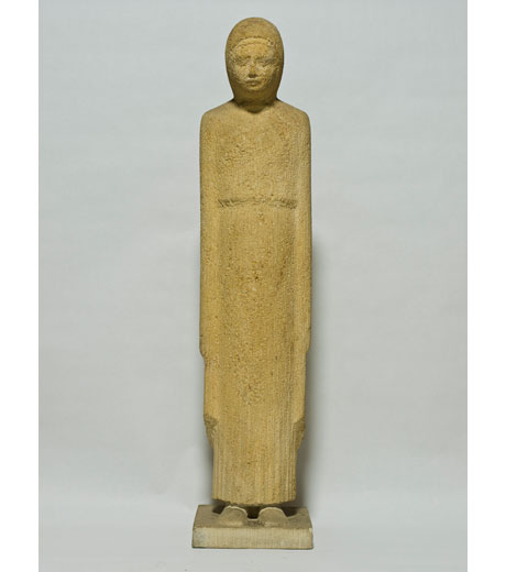 Female figure in cast stone by Jussuf Abbo