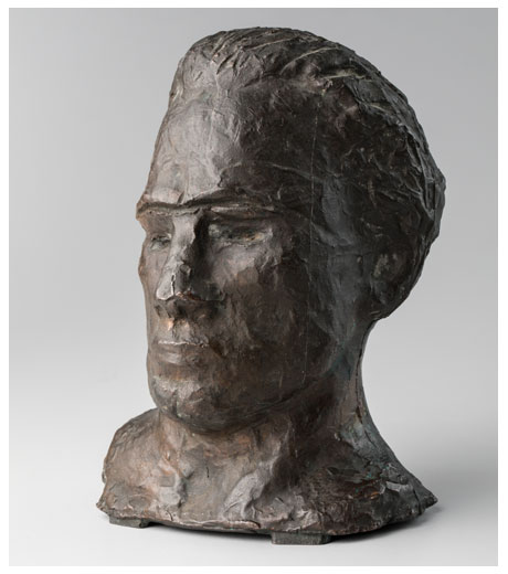 Self-portrait in bronze by Jussuf Abbo